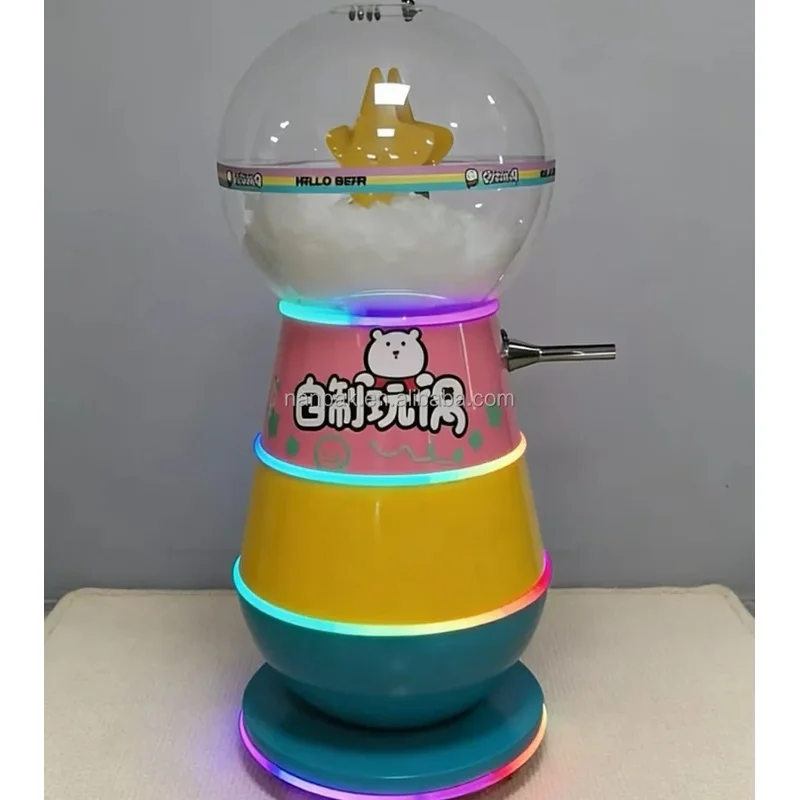 Interactive DIY Teddy Bear Stuffing Machine Commercial Plush Toy Cotton Filling Machine With LED Light for Kids Play Center