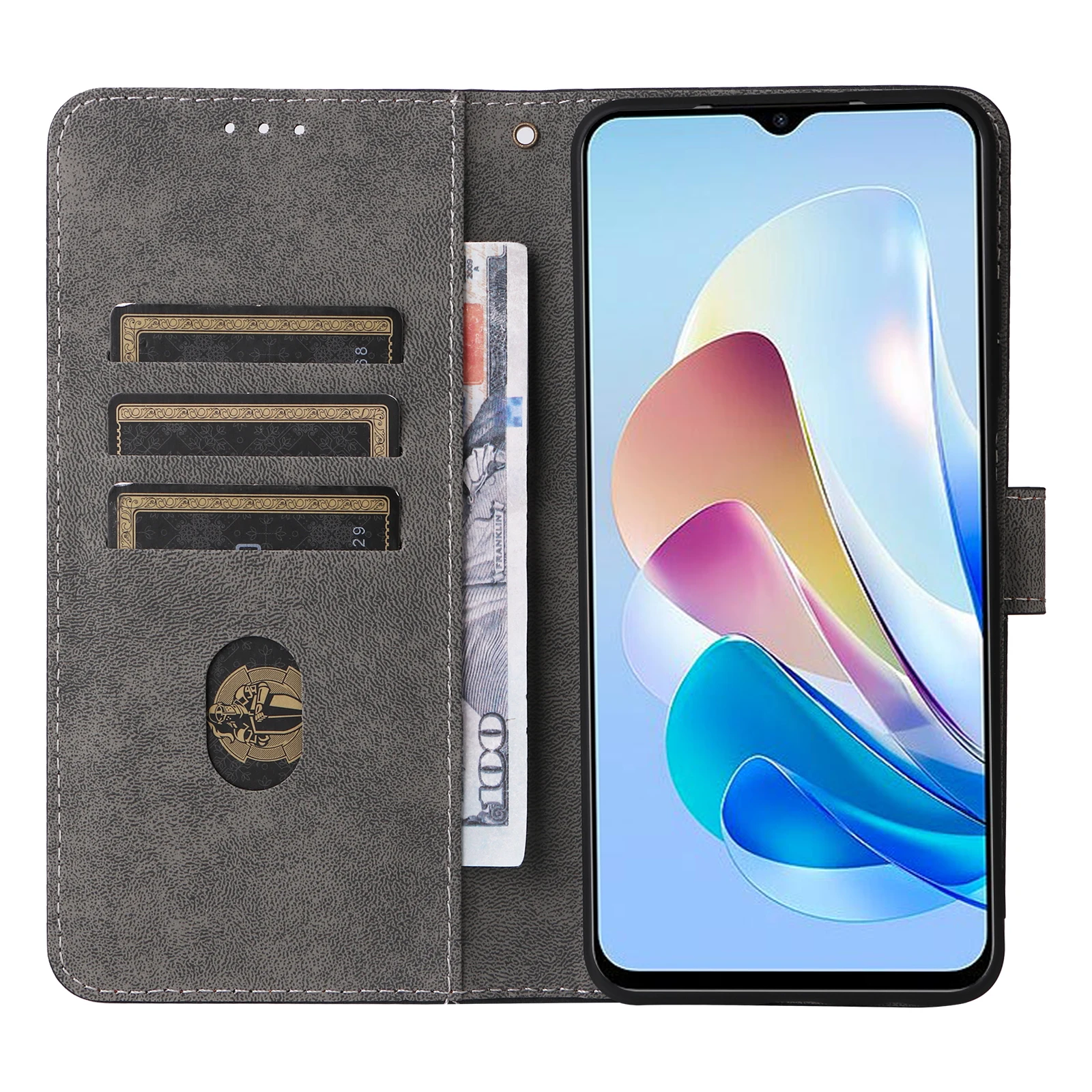 Flip Leather Cover For ZTE Blade V41 Vita 5G Magnetic Button RFID Protection Anti Theft Card Slot Wallet shockproof Phone Case image 2