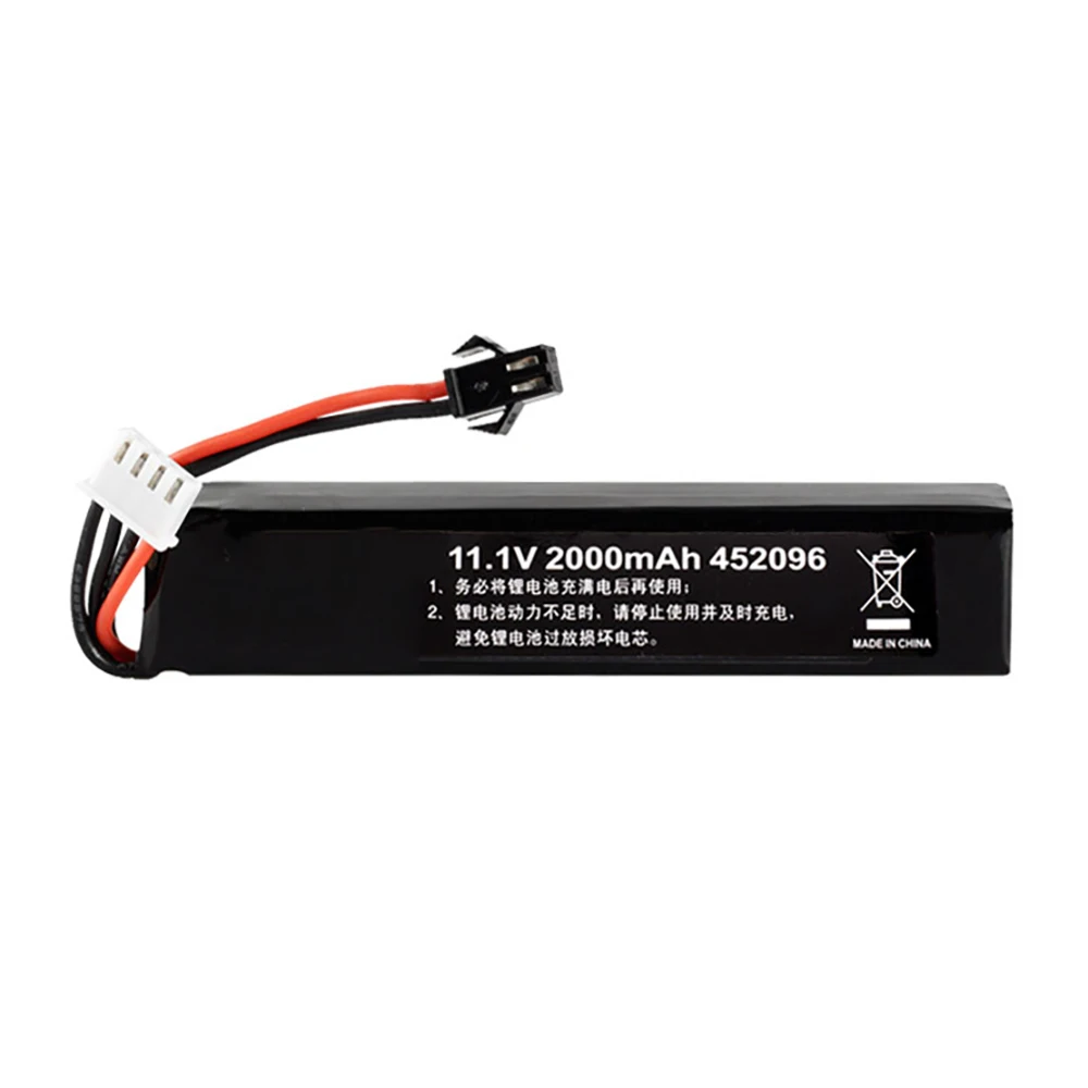 Bateria Lipo 3S 11,1 V do pistoletu na wodę Airsoft 2000 mAh 30C452096 bateria do Airsoft BB Air Pistol Zabawki elektryczne Pistolety Części xt60