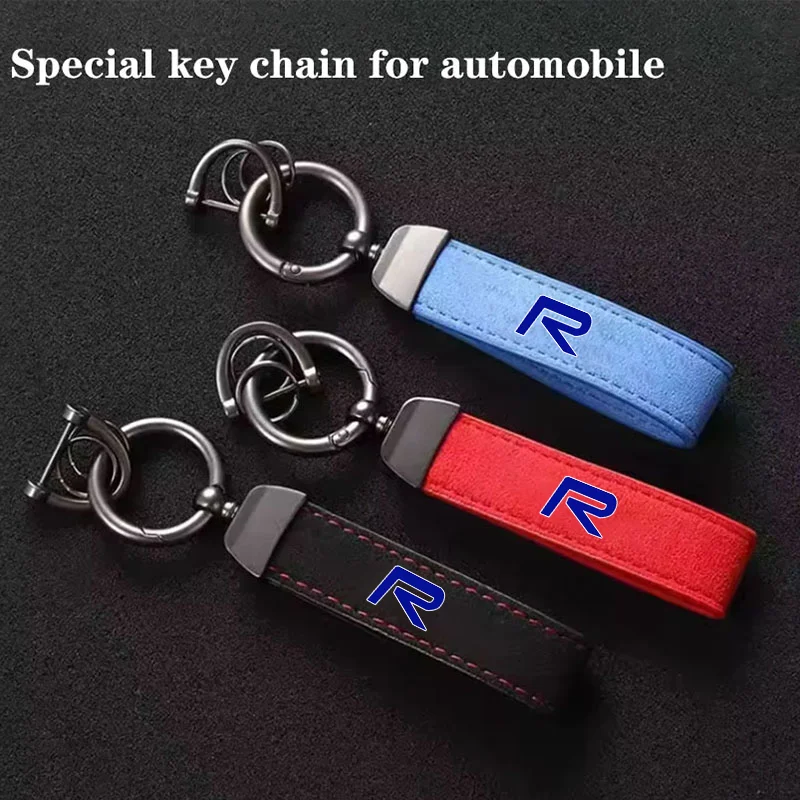 Car Keychain - 360° Rotatable Fit with Anti-Lost D-Ring Durable For Volvo R T6 AWD S40 S60 S90 XC40 XC60 XC90 V40 Accessories