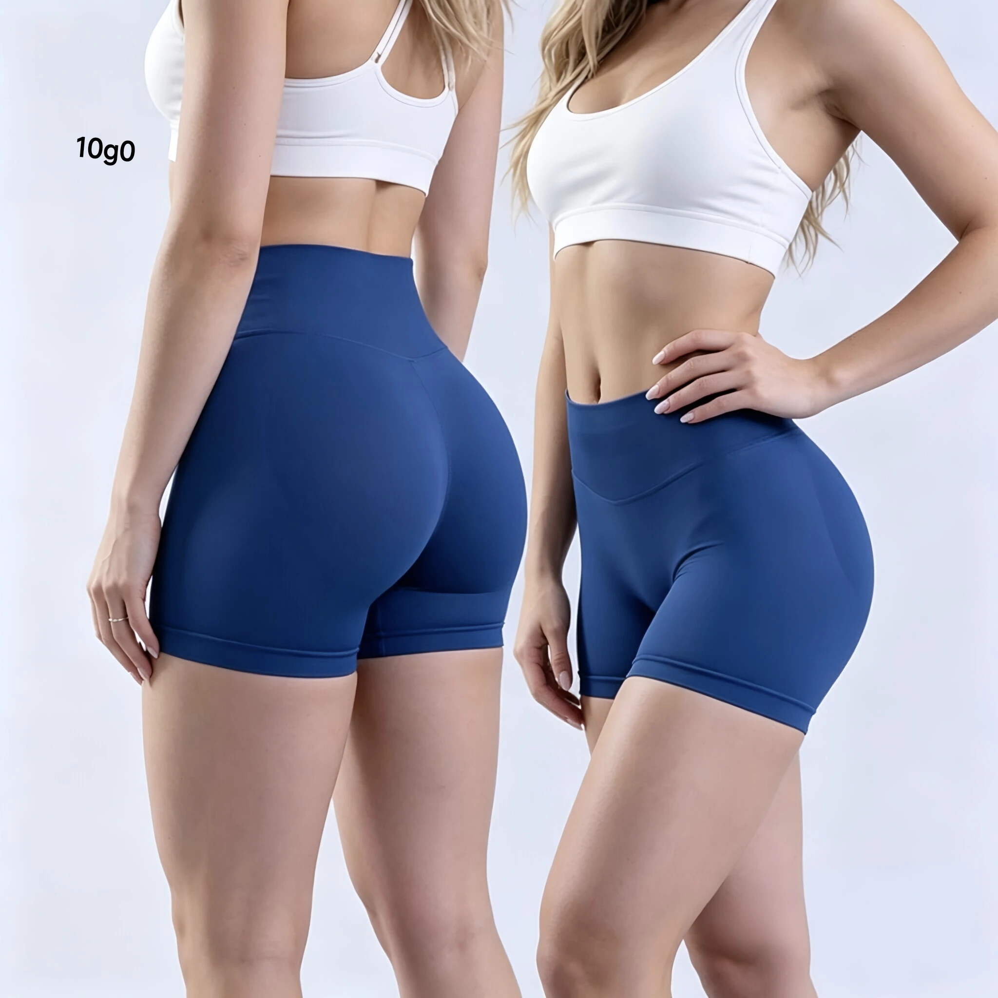 

D L0G0 High Waist Seamless Scrunch Butt Lifting Biker Shorts, Naked Feel Tummy D F Control Workout Fitness Yoga Sports Shorts