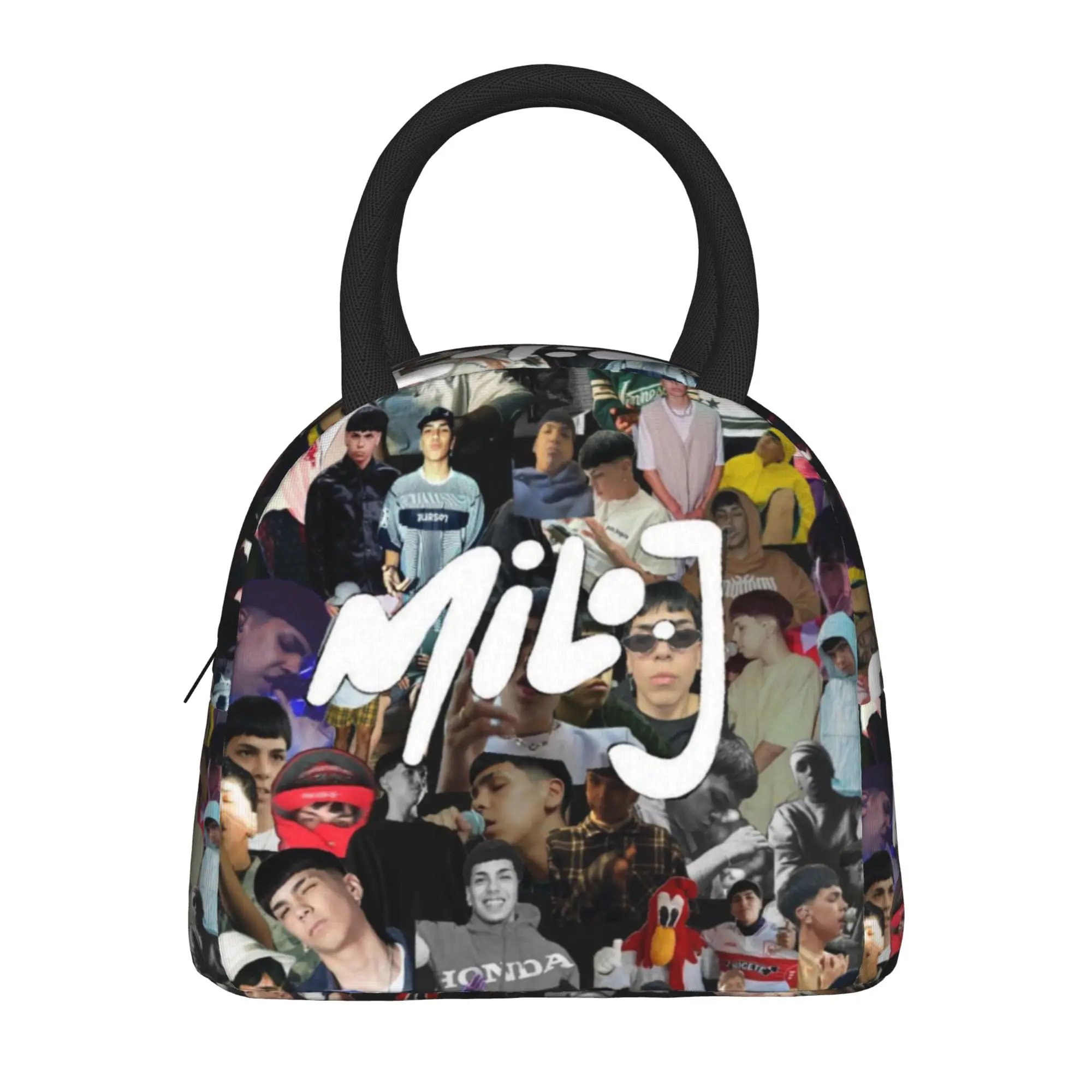 Milo J Rapper Music Album Tour Insulated Lunch Bags for Men Women  Container Bags Reusable Cooler Thermal Lunch Boxes For Work