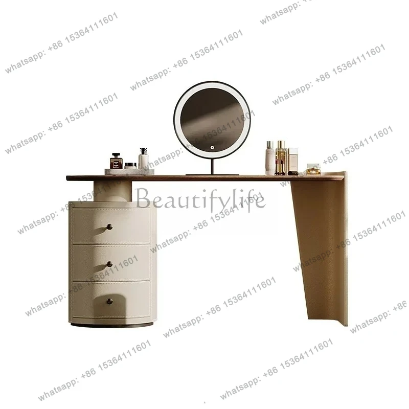 SSSLXDresser, Minimalist Bedroom Modern Premium Makeup Table Household, Bedside Makeup Table