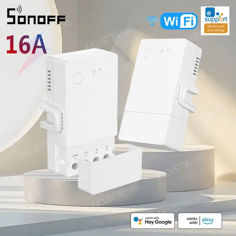 SONOFF POW Origin 20/16A Smart Wifi Switch Module Wireless Switch Power Metering Controller Temperature Humidity Monitor Switch