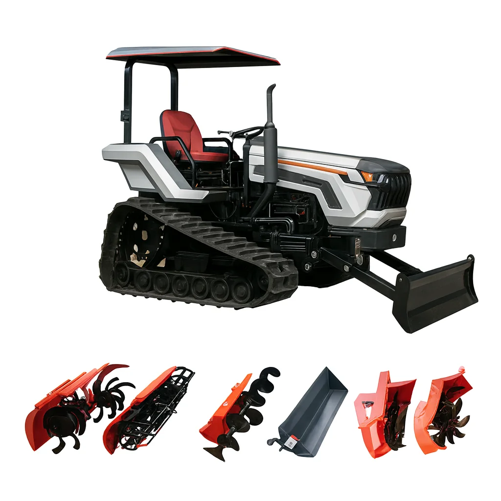 

Customized 35HP Crawler Tractor Compact Track Farm Tractor with Various Attachments Agricultural Machine for Orchard Vineyard