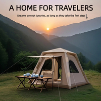 Waterproof 5-8 People Air Tent Family Camping Tent for Garden Hiking Travel Outdoor Shelter