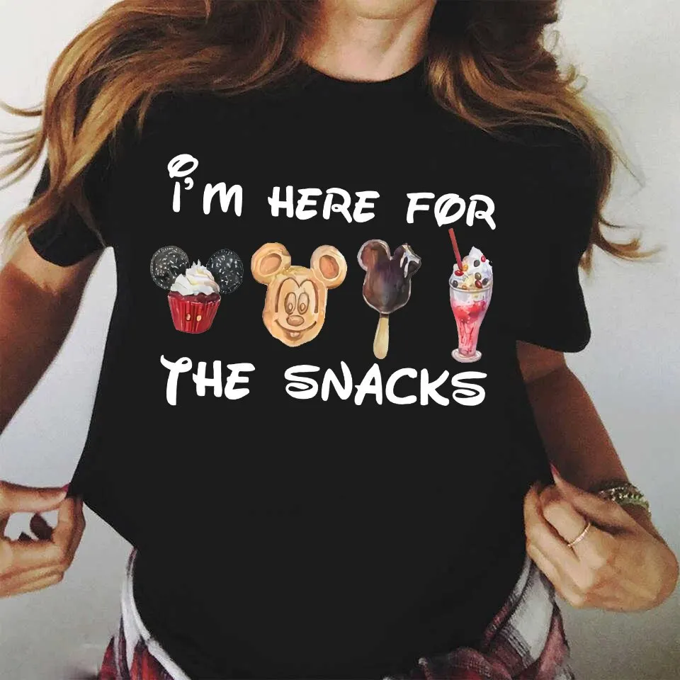 2026 New Summer Women's Cartoon Print T-Shirt, Fashion Casual Tops for Girls