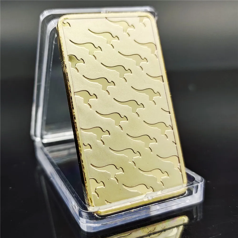 Newest Design Australian Commemorative Bar Square Gold Bar Swan Commemorative Bar