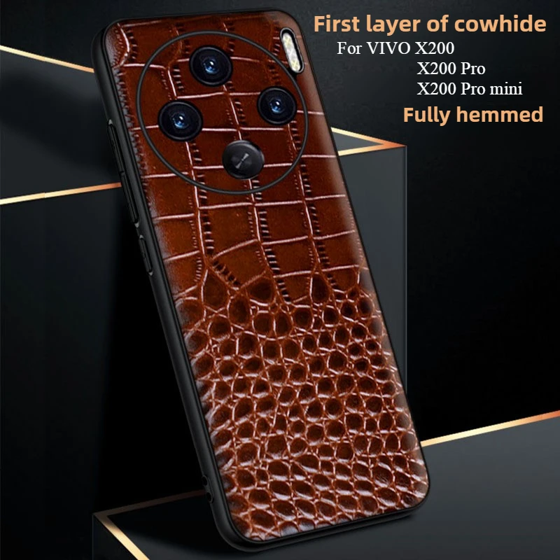 

Mobile Phone Case for VIVOX200/X200 Pro/x200 Pro Mini Phone Leather Case Business Anti Fall New Style Simple and Stylish