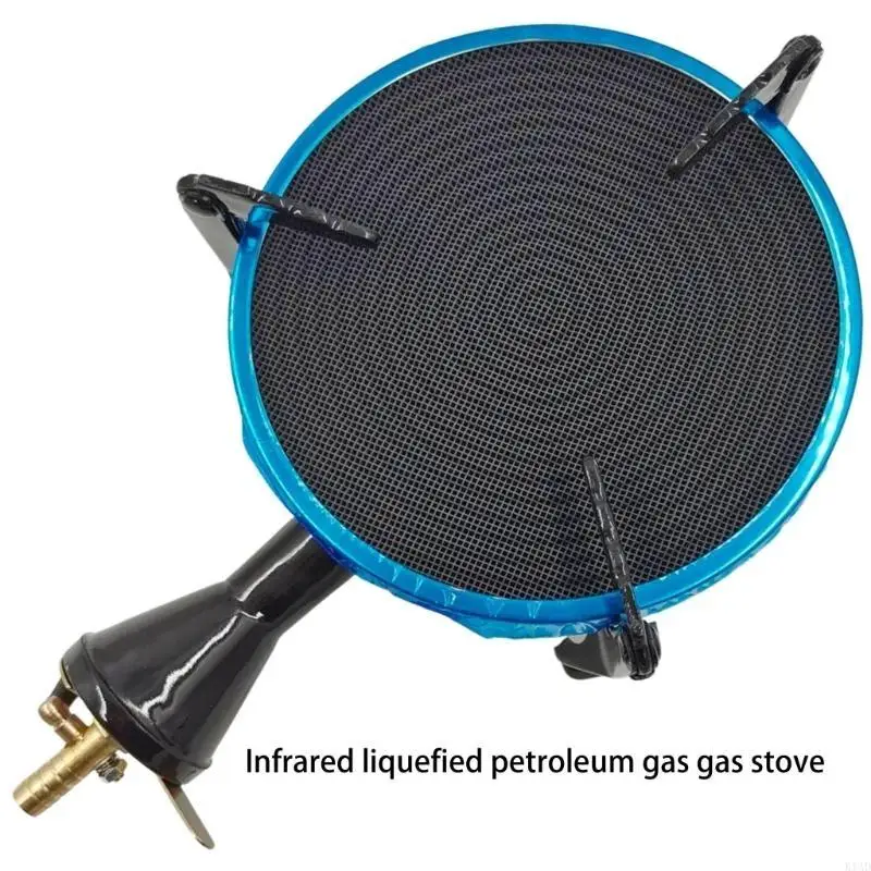K1AD鉄プロパンバーナープロパンガス赤外線燃焼ストーブバーベキュー調理器具ツール効率的な屋外調理に適しています