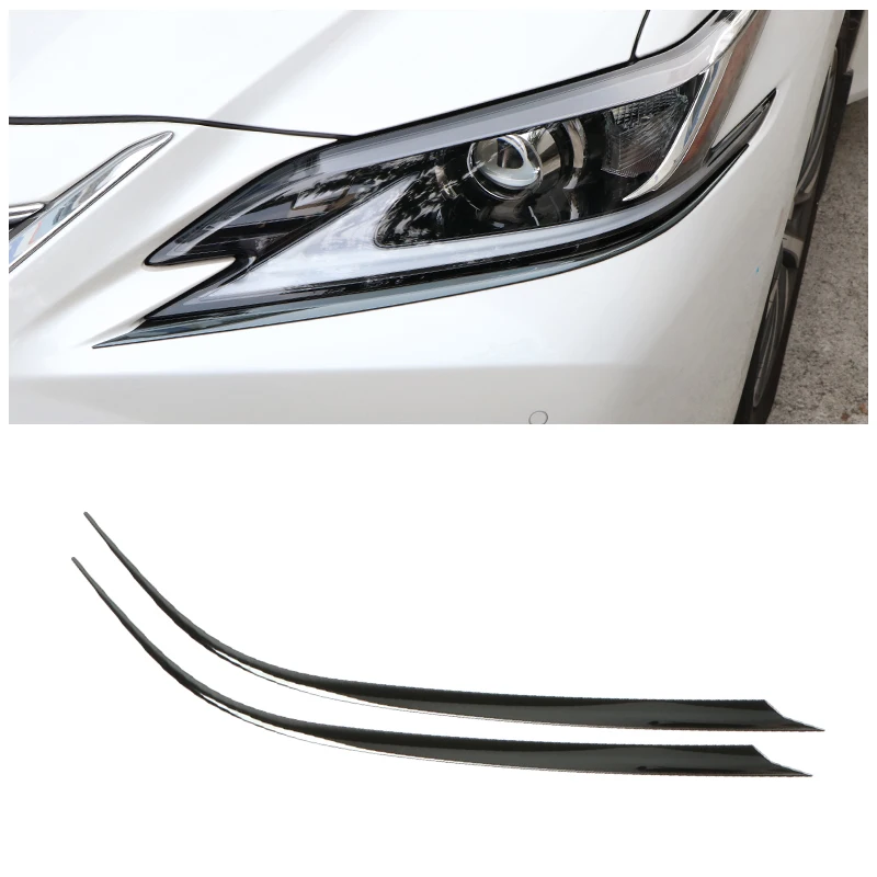 

lsrtw2017 abs car headlight trims for lexus es200 es260 es300h es350 f sport 2018 2019 2020