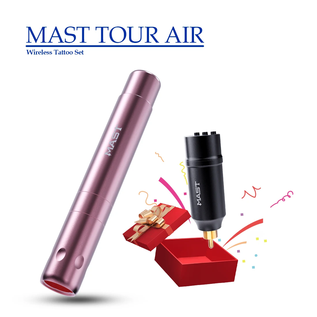 Mast Tattoo Tour AIR Wireless Machine Pen Kit Mcore Motor Lightest Rechargeable T2 Battery Set Tattoo Supply