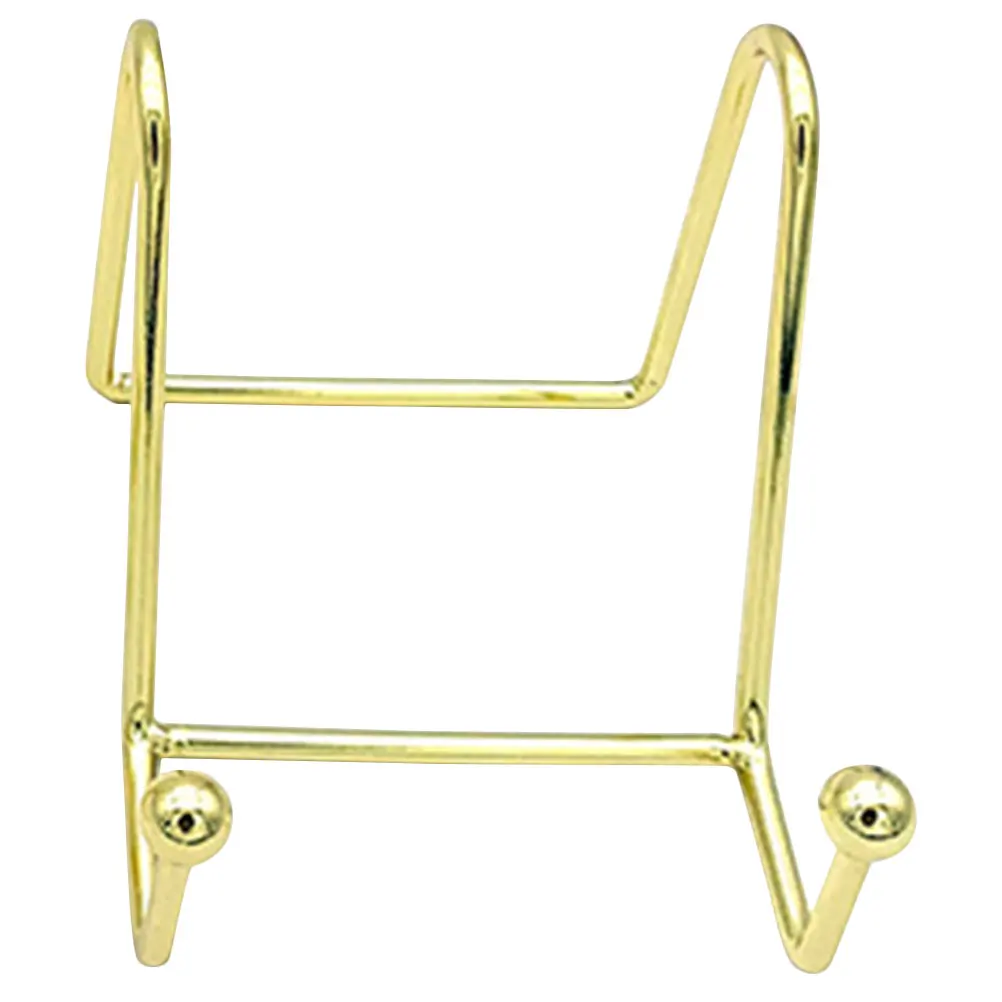 

Iron Photo Display Metal Rack for Books Plates Albums Desk ganization Triangle Protection Storage Solution Small