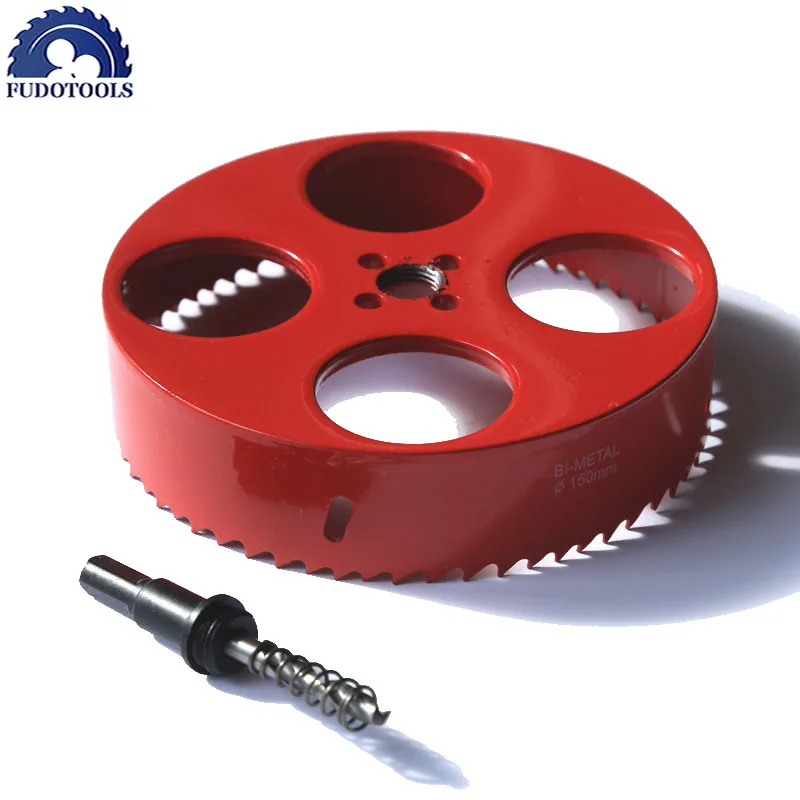 Cost Sael of 1PC 105-170mm Hssm42 Made Bimetal Hole Saw Wood Iron Plastic Hole Saw Opener Underreamer Pipeline Perforator