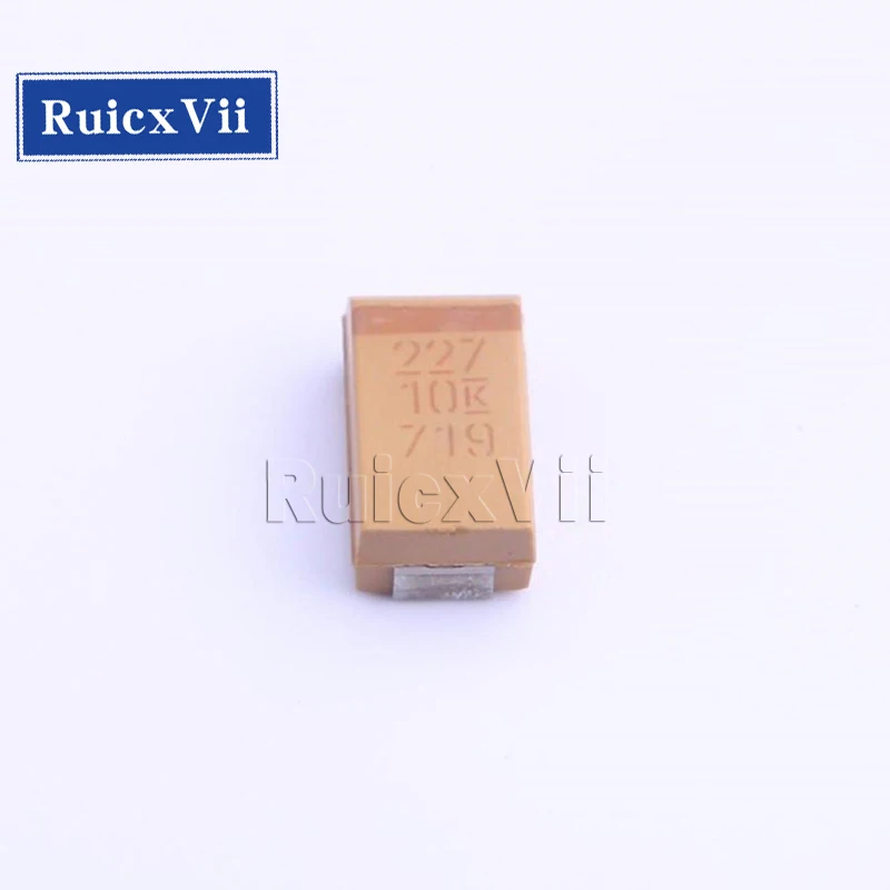 10pcs T491D227K010AT 7343 silk screen 227 tantalum capacitor 220uF ± 10% 10V Original NEW