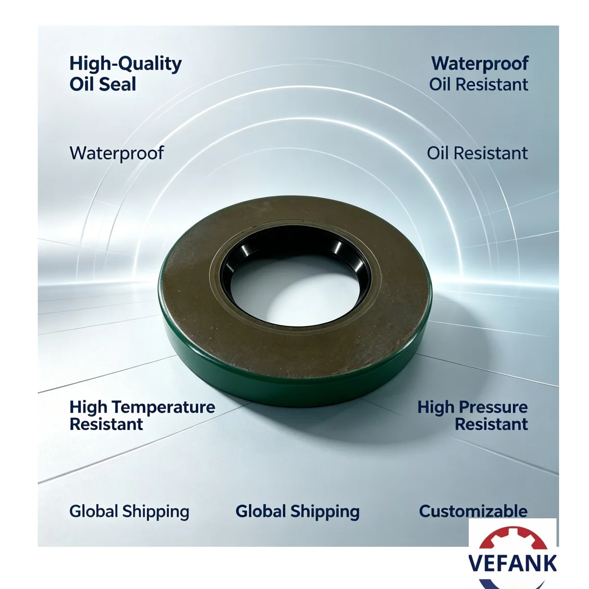 CR 32*63.7*9.5mm, Oil Seal, NBR, Green, Factory Direct Sales, High-Quality Automotive Parts, Suitable for Auto Repair