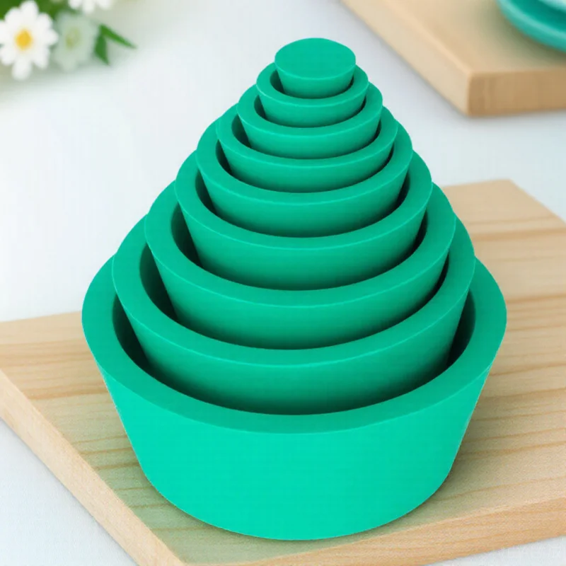 9 قطعة محول مرشح مخروطي سدادة مطاط السيليكون مرونة عالية سطح أملس للتجربة الكيميائية قمع الترشيح #6