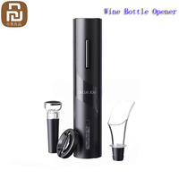 Youpin Circle Joy Black Samurai Electric Bottle Wine Opener Set stopper Decanter Automatic Corkscrew Red Wine Kitchen