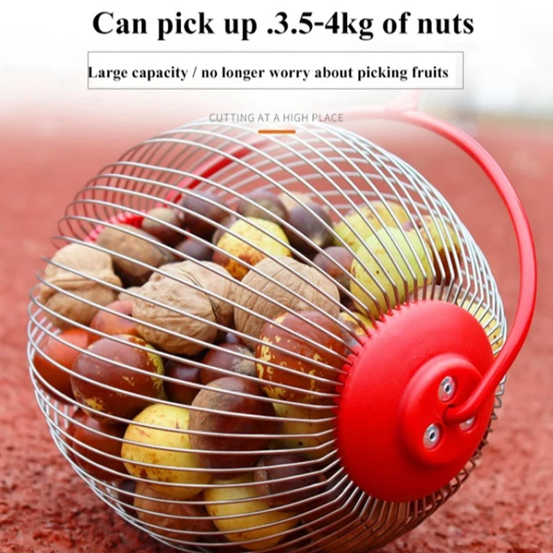 Fruit Collector Ball Collector Rolling Nut Ball Picker Adjustable Outdoor Picker Collector Nut Collector