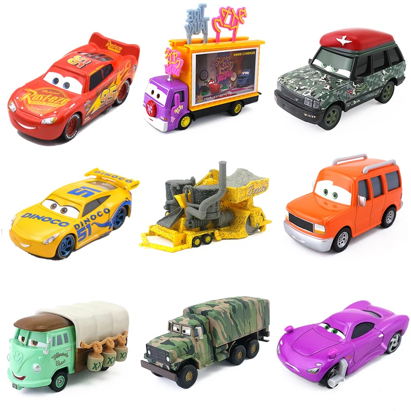 Disney Pixar Cars 3 2 Scarce Limited Edition Model Rocket Lightning McQueen Camouflage Military Vehicle Metal Diecast Car Toys