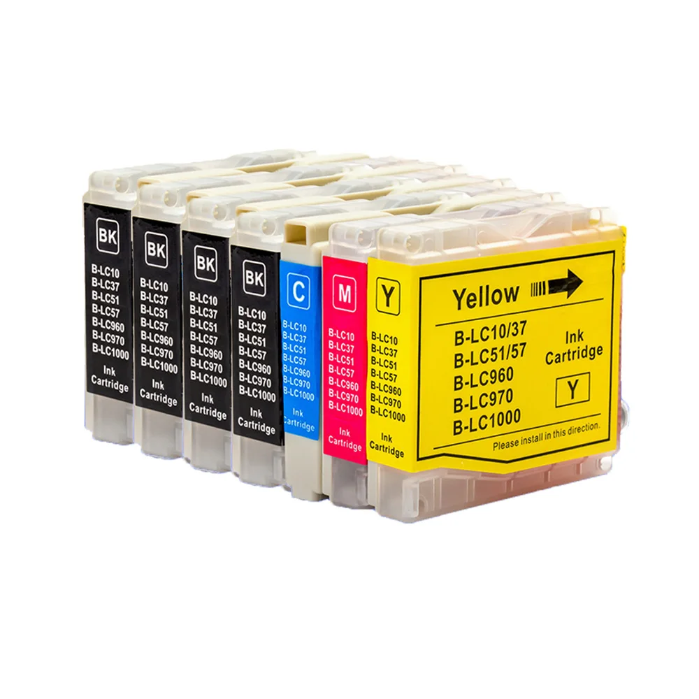 LC10 LC37 LC51 LC57 LC960 LC970 LC1000 Ink Cartridge For Brother DCP-130C DCP-135C MFC-235C MFC-240C 750CN 750CW 465CN