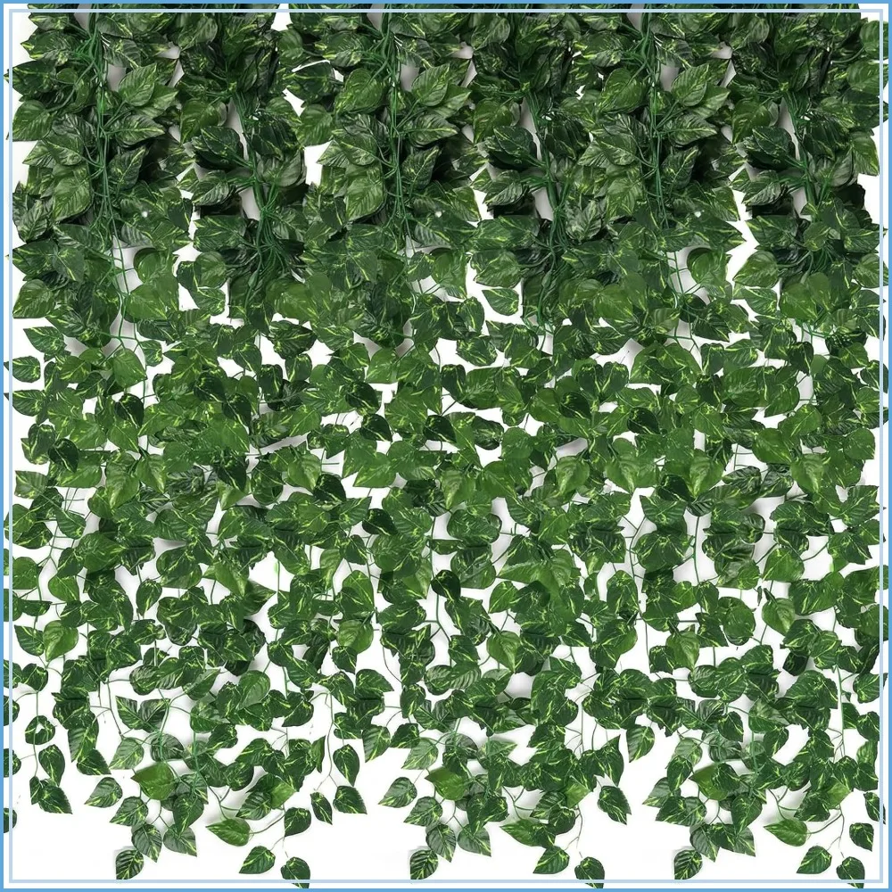 

24 Pack 168ft Artificial Ivy Greenery Garland for Room Decor, Hanging Leaves for Wedding Party Wall Decoration