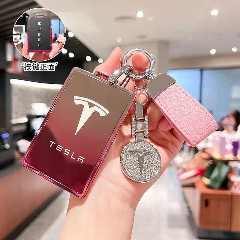 Custodia morbida per chiave auto in TPU Shell per Tesla Model 3 Model SXY SpaceX 2020 Supporto protettivo Portachiavi di alta qualitร Accessori