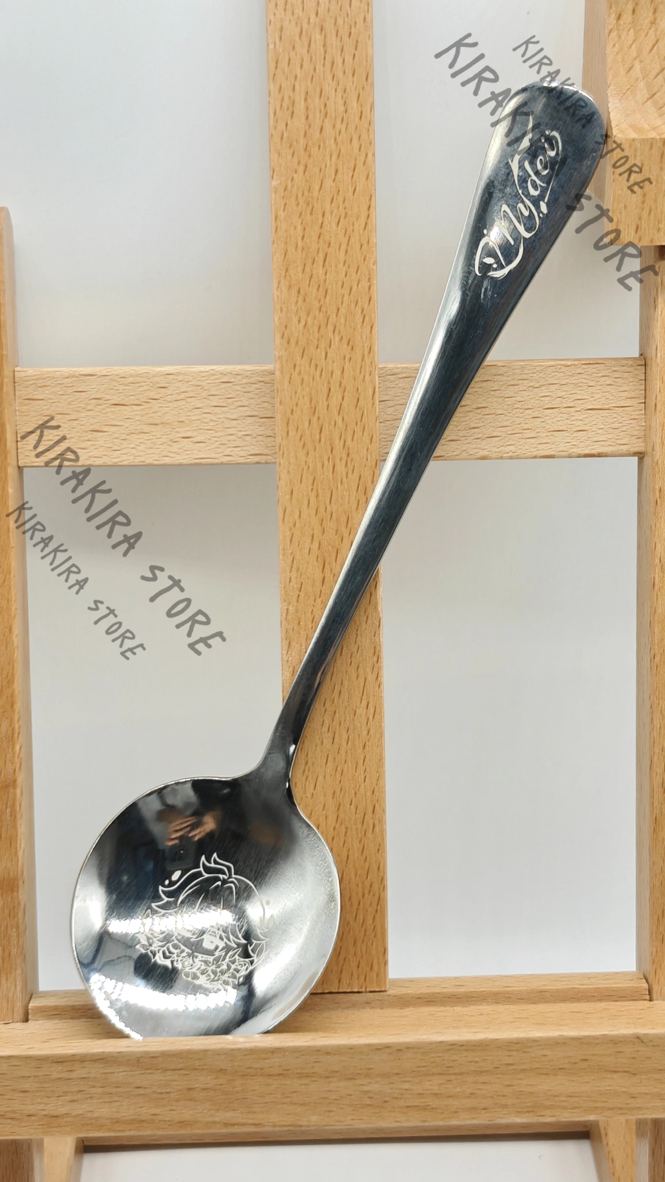 Łyżka do zupy ze stali nierdzewnej 304, przeznaczona do kontaktu z żywnością, z motywem z gry Honkai: Star Rail - Anaxa, Cerydra, Mydei, Phainon - urocza ozdoba cosplay na Comic-con.