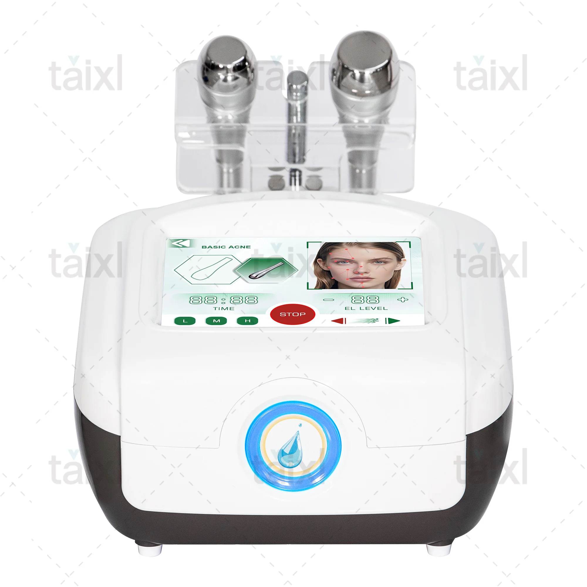 Professional 1Mhz 3Mhz 10Mhz Triple Frequency Electroporation Facial Machine Skin Whitening Wrinkle Removal Anti Aging Machine