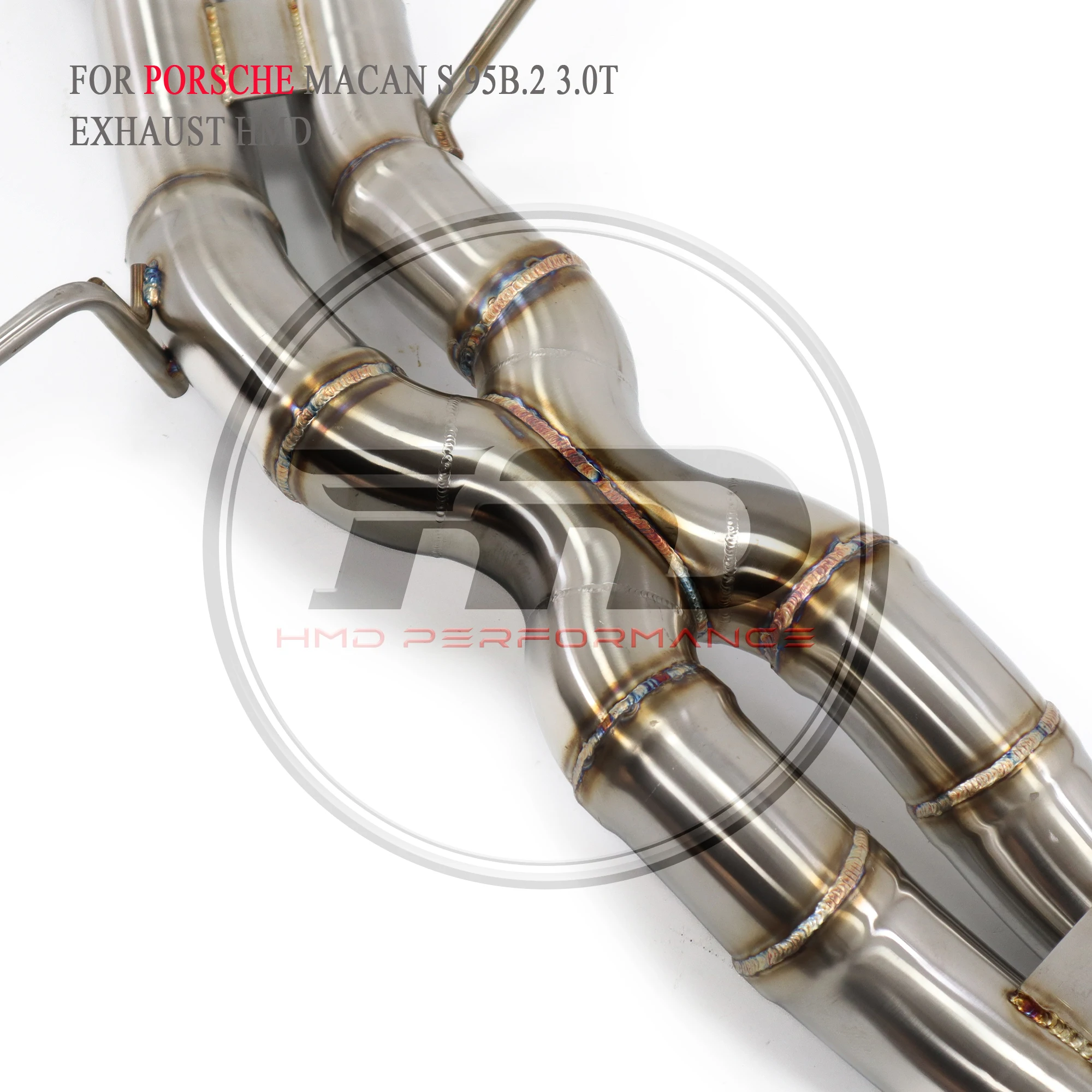 

High Quality Catback For Porsche Macan S 95B.2 3.0T Stainless Steel Exhaust System Electronic Valve Muffler Tips Racing Pipe HMD