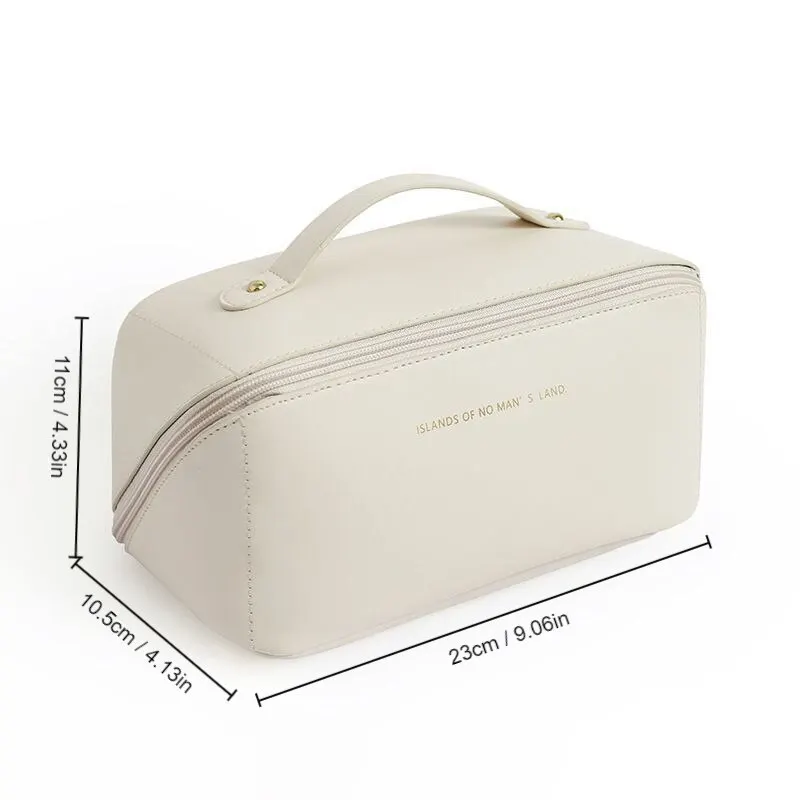 1pc Pink/White Women Large Capacity Travel Cosmetic Bag Travel Cosmetic Bag Women Toiletries Storage Make Up Case Tool