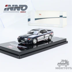 INNO 1:64 NISSAN SKYLINE GT-R (R32) Gr.A Test Car 1989 Diecast Model Car