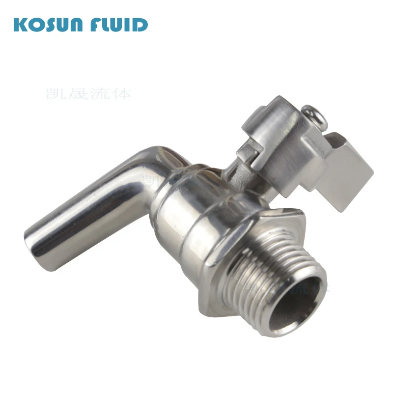 Food Grade Stainless Steel DN10/15/20/25 Hose Tap  Beer /Red /White Wine 3/8, 1/2, 3/4,1Inch Faucet Valve