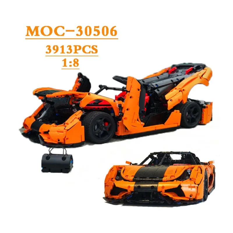 

MOC-30506 Supercar Brick with Electric Remote Control 3913PCS Brick Racing Brick Hardy Assembling Adult Game Toy Gifts