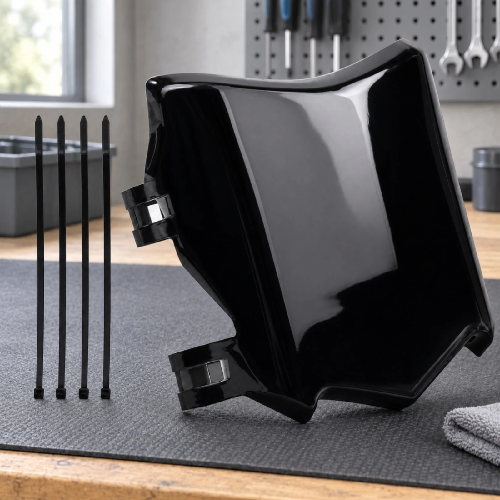 Wind Deflector Panel Lightweight Electric Motorcycle Front Panel Molded PE Wind Deflector Slim for Trail Riders