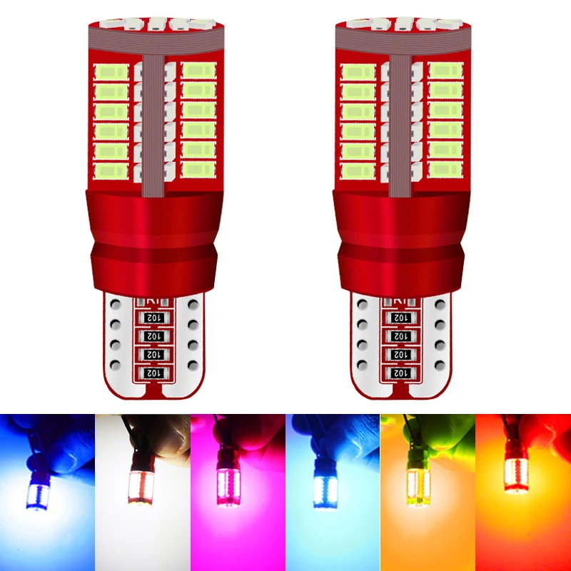 

2 шт. T10 LED W5W 194 168 2821 2825 Боковые внутренние фонари автомобиля 12 В 5 Вт Супер яркая лампа Авто Белый 6000 К Парковочные габаритные купольные лампы