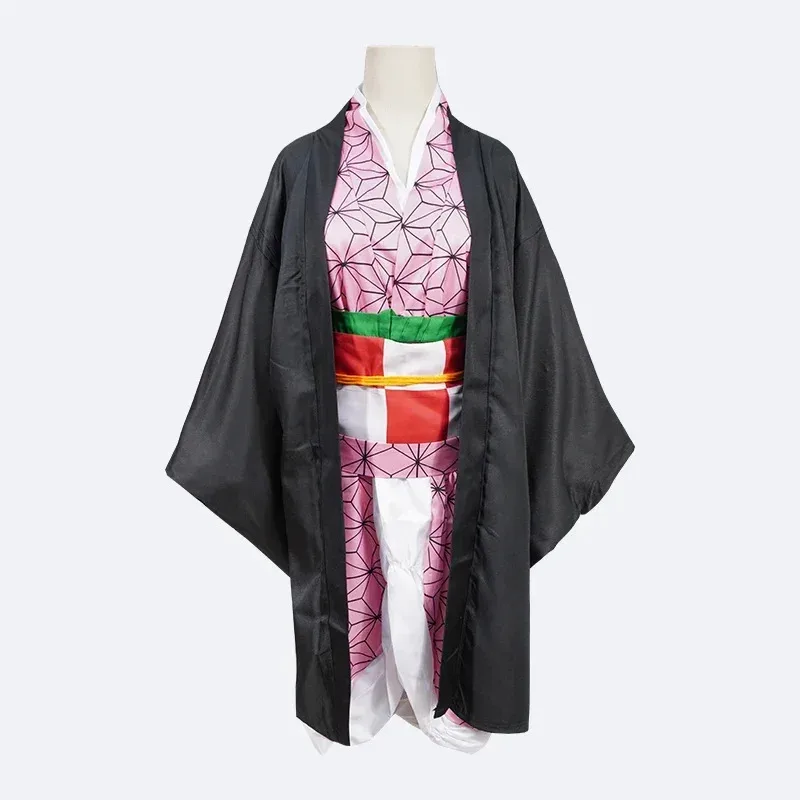 كامادو Nezuko تأثيري حلي انمي ياباني كرنفال حفلة الكبار موحدة فتاة هالوين زي للأطفال الأطفال