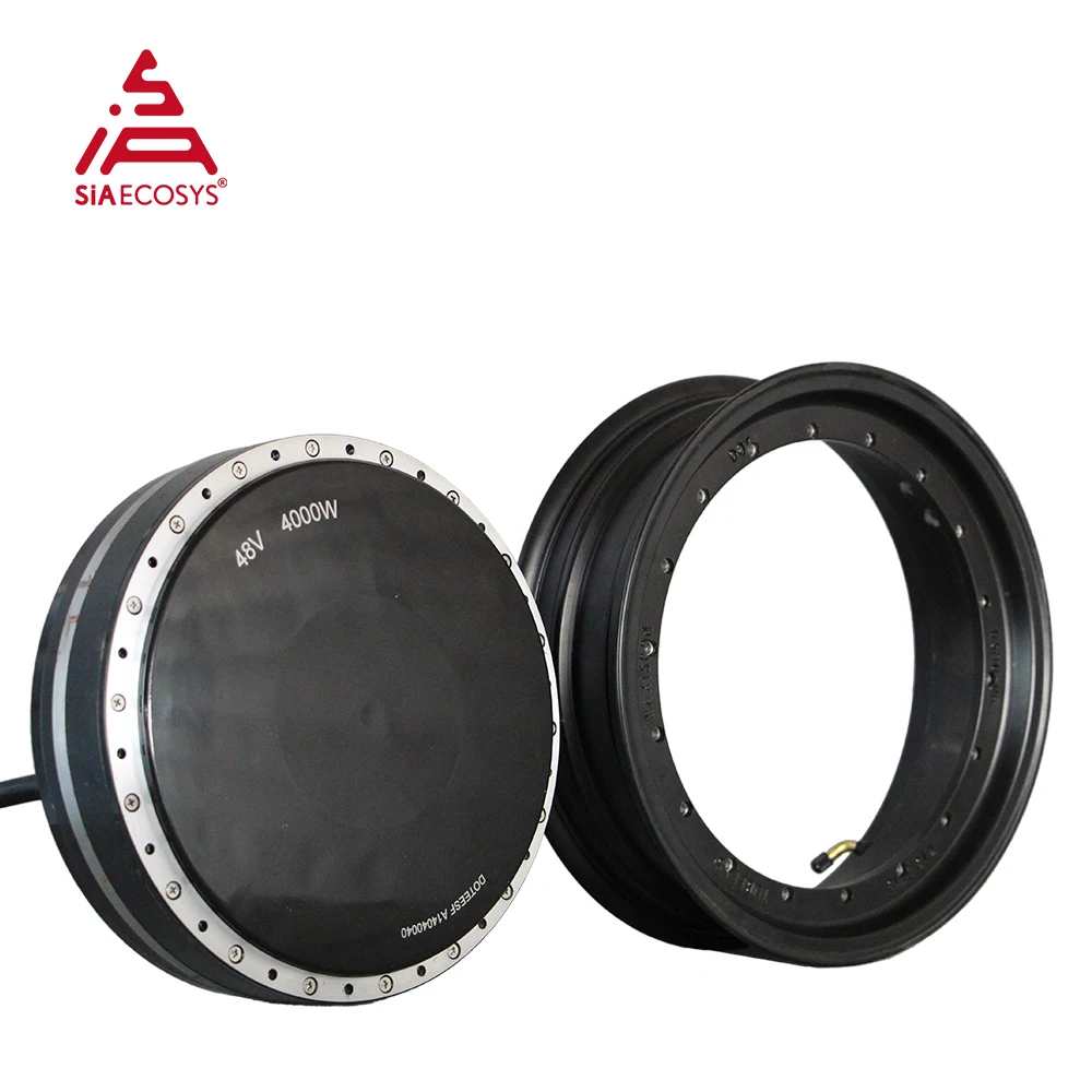 QSMOTOR/SIAECOSYS QS273 13x3.5inch 4000W Single Shaft Hub Motor For Electric Motorcycle E-Car