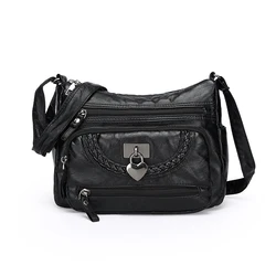 NEW Leather Purses And Handbags Luxury Designer Women Fashion Shoulder Crossbody Female Tote Bags 2024 Trend Quality Leather Sac