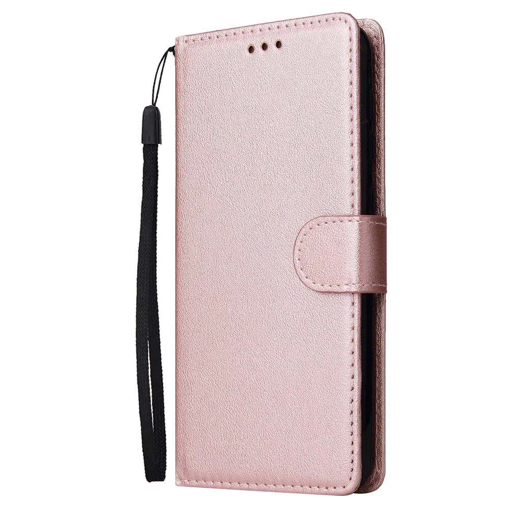 5X*Solid Color Leather Case Anti-fall Wallet Flip Phone Case For SAMSUNG GALAXY A530 A50 A505 A30S A50S A51 M40S A510 A5 2016 4G