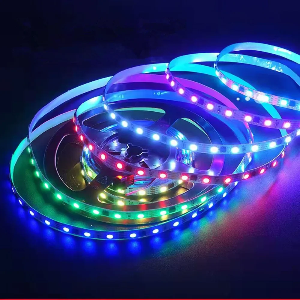 DC12V 5M WS2811 LED Pixel Strip 5050 LED Strip Flexible Addressable Digital LED Strip 1 Ic Control