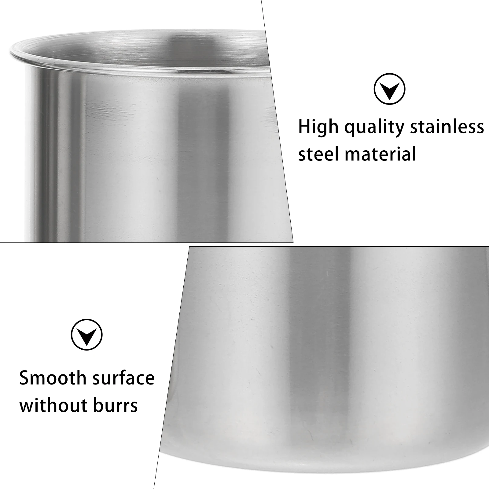 

6pcs Stainless Steel Measuring Cup 50ml Medicine Sample Collection Lab Tool Reusable Easy Clean Lightweight Use