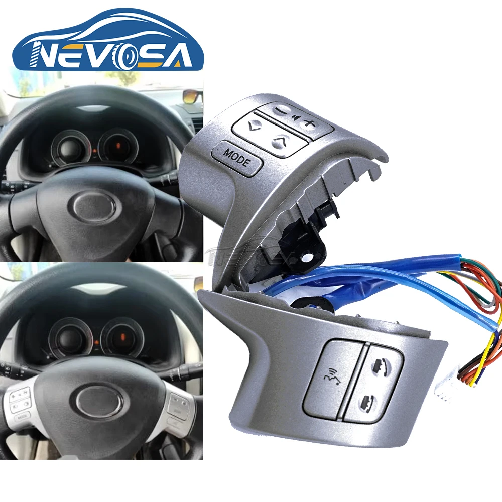 

Bluetooth Steering Wheel Control Button Audio Switch For Toyota Corolla ZRE150L ZRE151L ZRE152L 2007 2009 84250-02200 8425002200