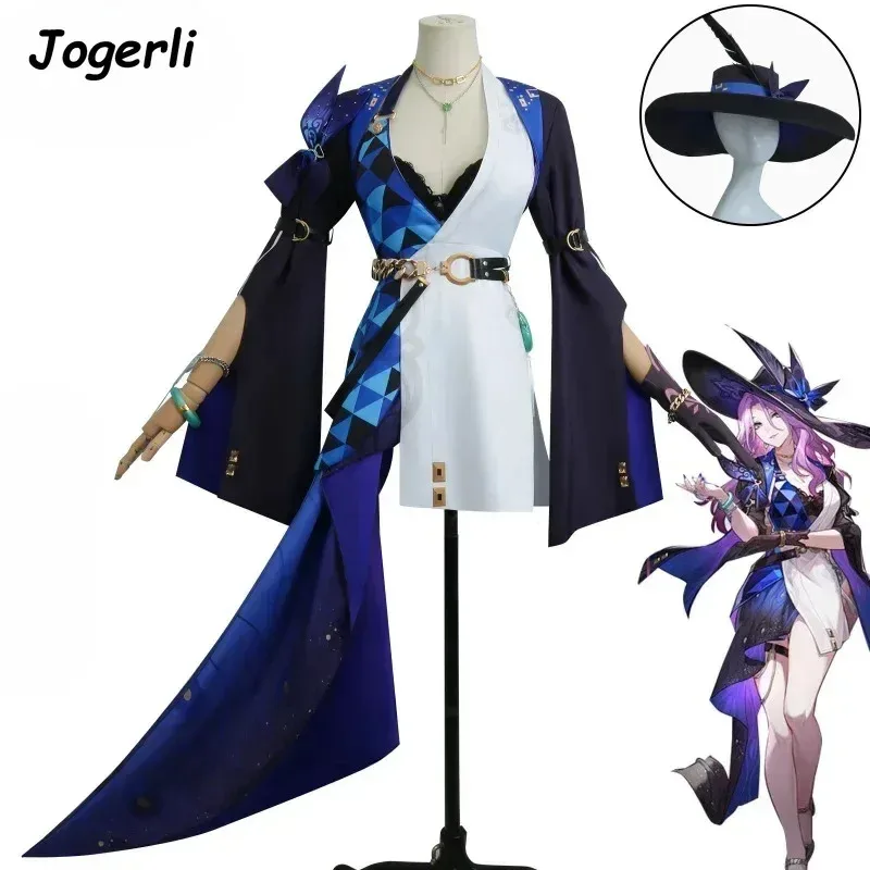 

Jogerli Honkai: Star Rail Jade костюмы для косплея женские Cos костюм для ролевых игр игра аниме ткань Wiga;k6;8',