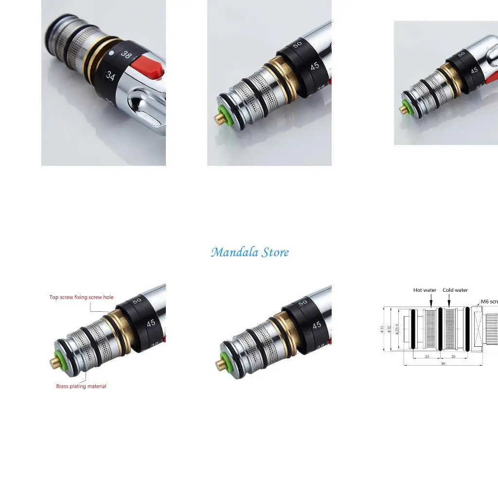 

U2JC Brass Thermostatic for Valve Replacement Cartridge for Bath Mixer Tap Showe