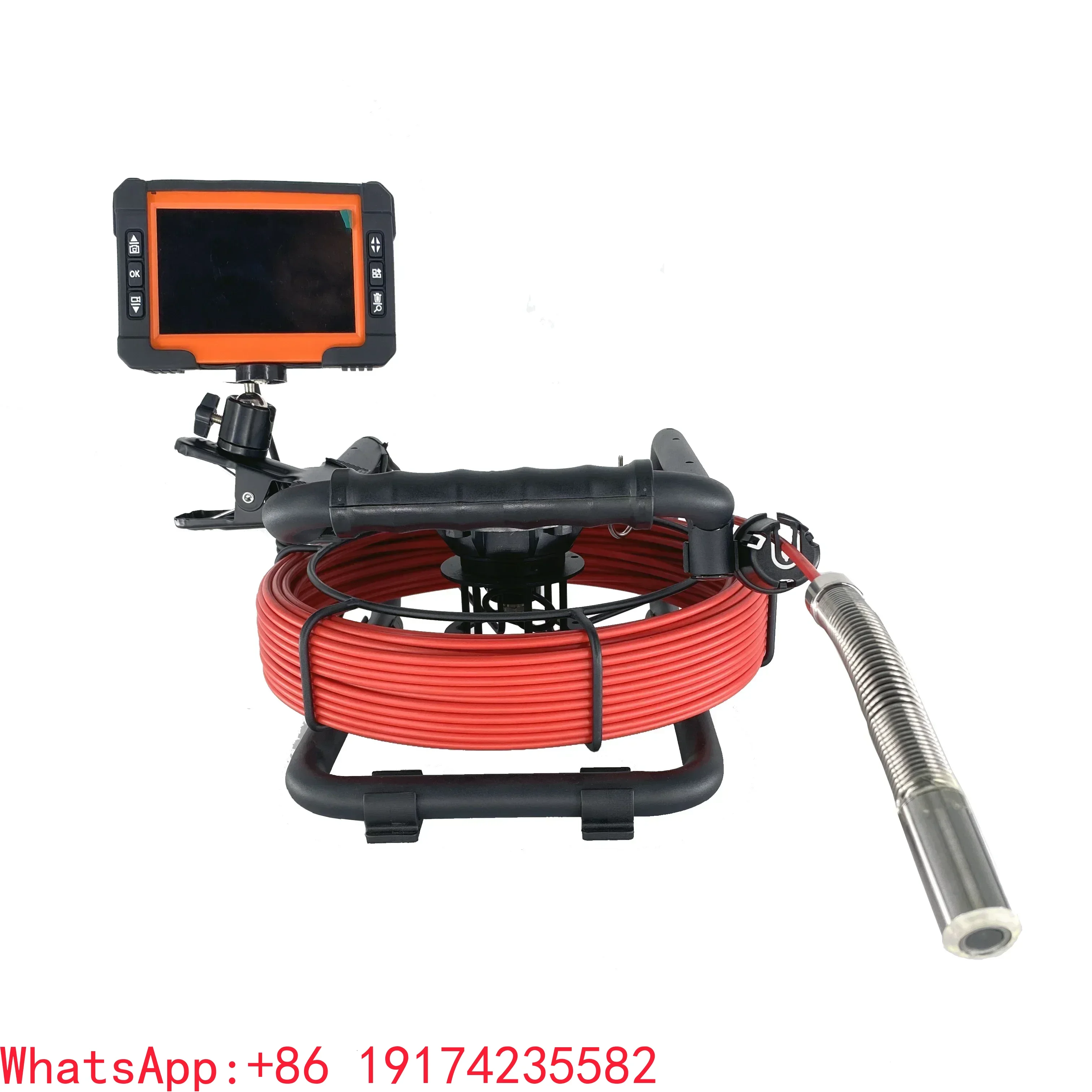 30M drain sewer pipe inspection camera with 21MM camera head