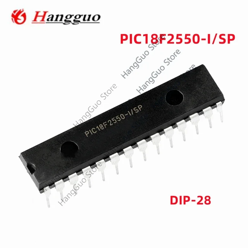 5Pcs/Lot   Brand   new  Original PIC18F2550-I/SP PIC18F2550 DIP-28 IC Chip