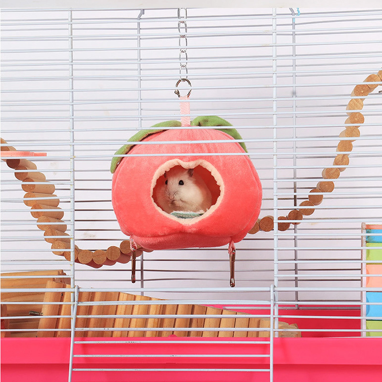 

Fruit Design Hamster Sleeping Warm Cotton Winter Cage House Claw Grinding Exercise Furniture Protector Comfortable Nest