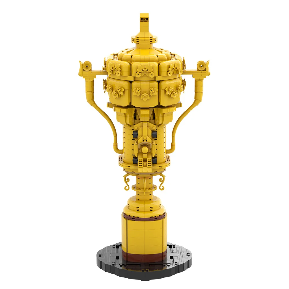 MOC Silverstone Trofeo Building Blocks Modello Fórmula Corse Silverstone Raceway Champions Trofeo Mattoni Assemblaggio Giocattoli Regali