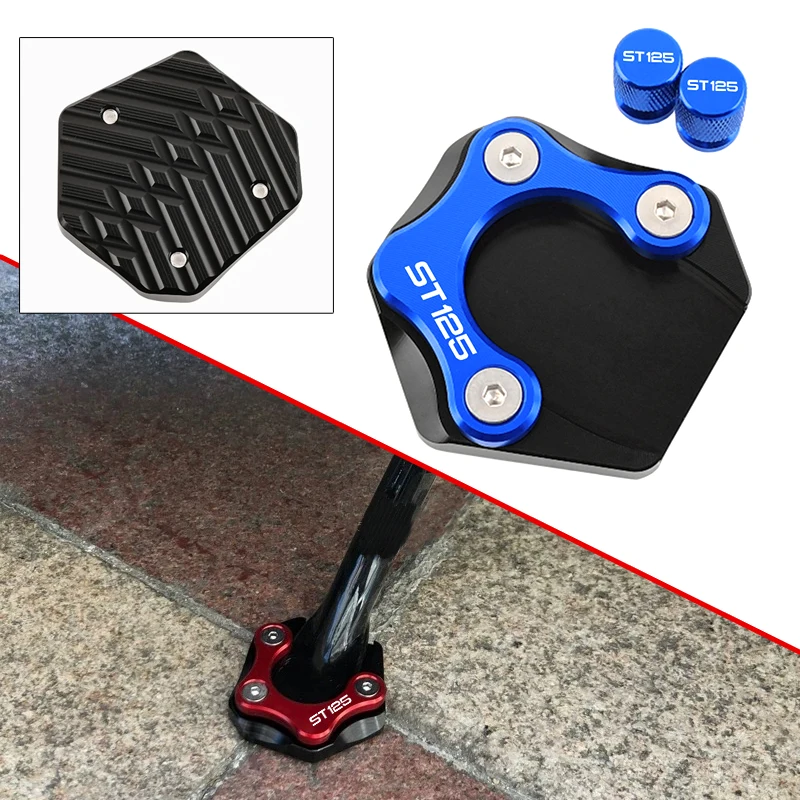 

Для HONDA DAX125 ST125 ST 125 125CC DAX 125 аксессуары для мотоциклов, боковая подставка для ног, подставка для ног, увеличенная пластина, колпачки для клапанов шин